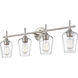 Ashford 4 Light 31 inch Brushed Nickel Vanity Light Wall Light